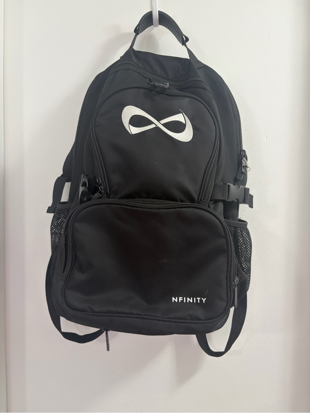 NFINITY Classic Black Backpack with White Logo